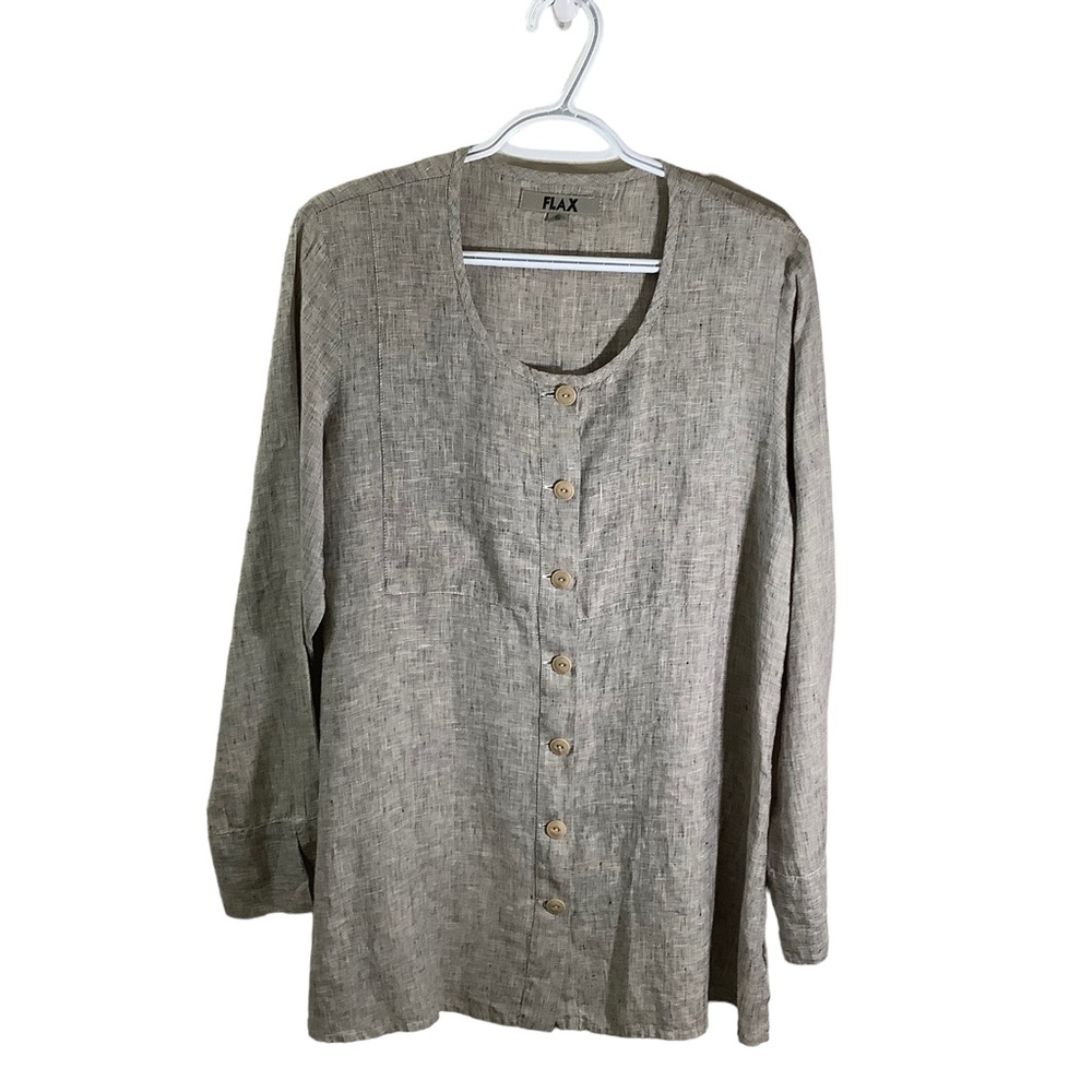 FLAX 100% Linen Button Down Shirts